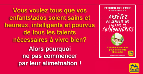 Livre - alimenter ses enfants sainement, basta les cochonneries !